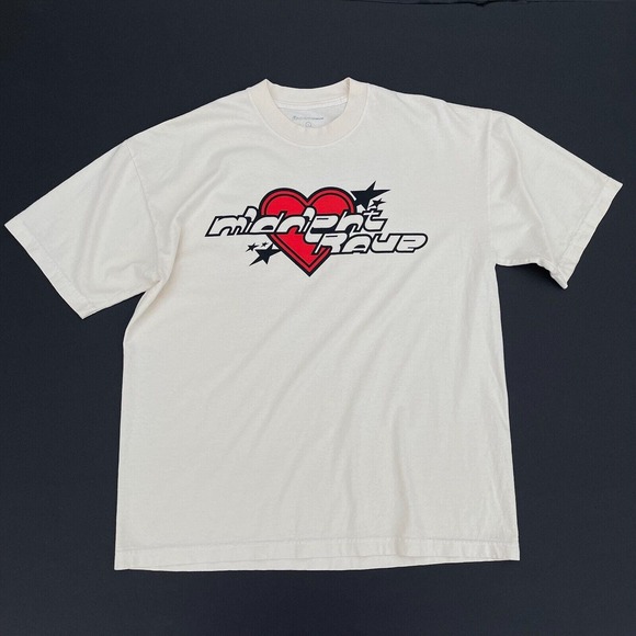 Midnight Studios Rave Shane Gonzales Heart 99FM After Midnight T-Shirt Large - Picture 1 of 7